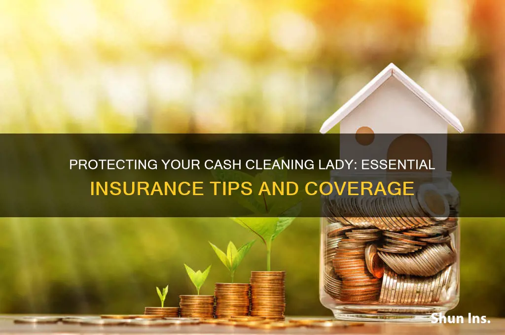 how to insure cash cleaning lady