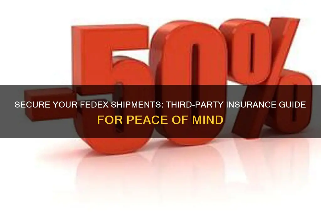 how to insure fedex package through third party insurance