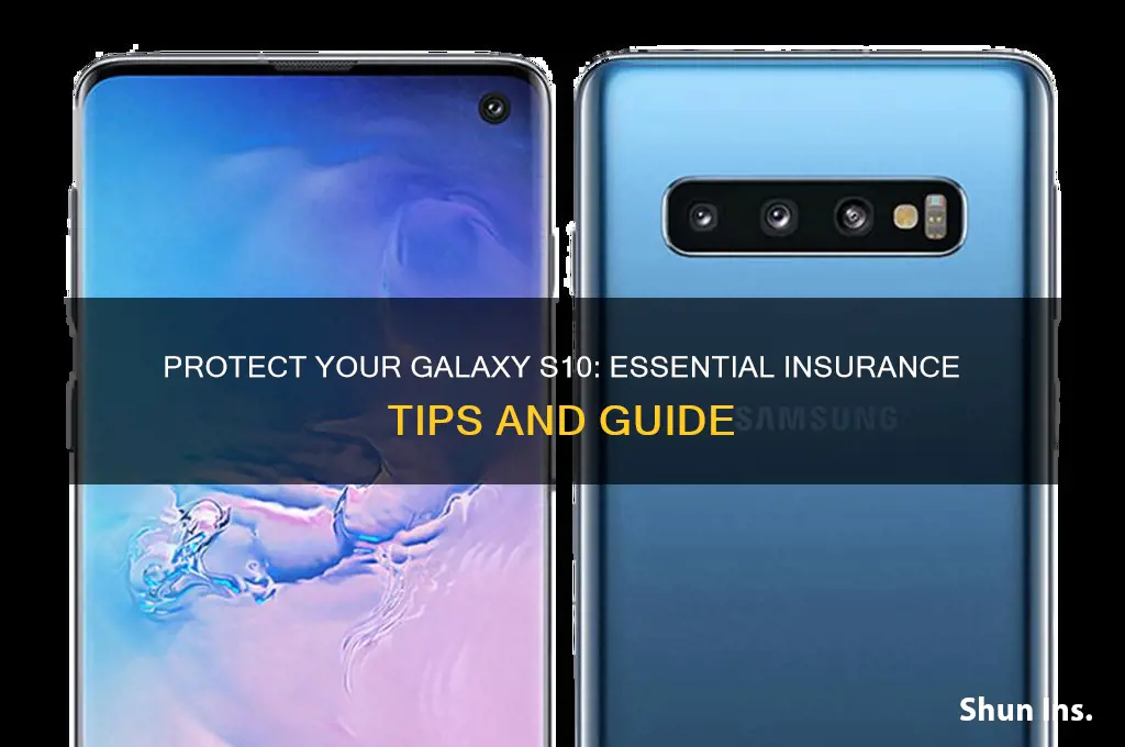 how to insure galaxy s10
