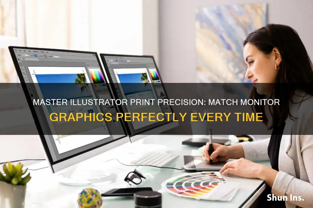 how to insure graphics in illustrator print like on moniter