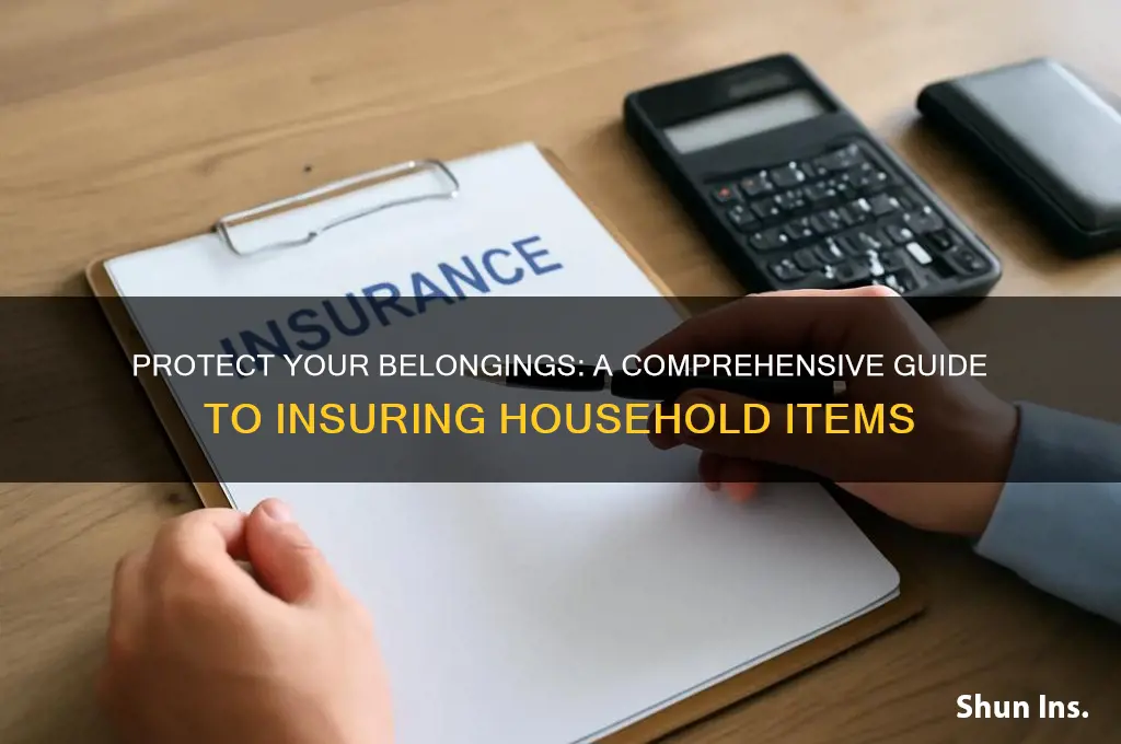 how to insure household items
