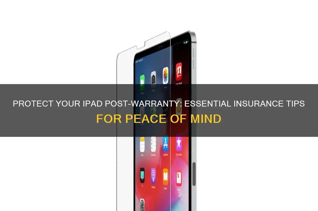 how to insure ipad after 1 year warramty