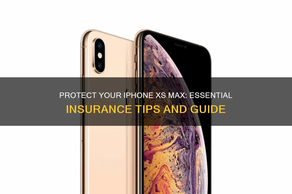 how to insure iphone xs max