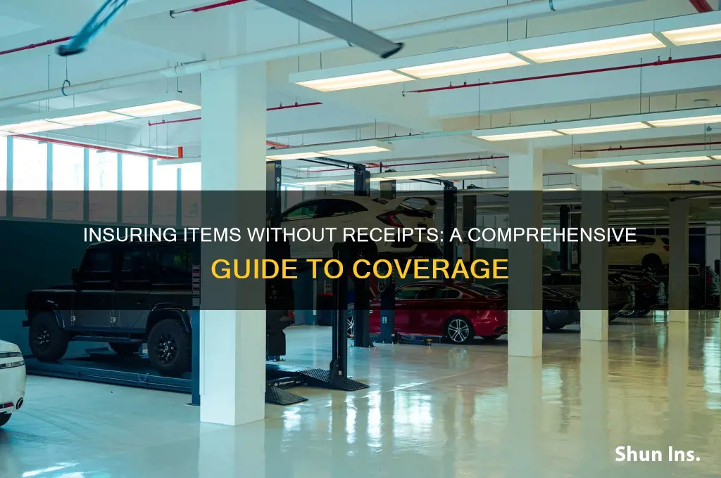 how to insure item with no receipt