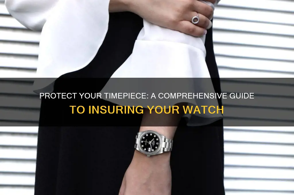 how to insure my watch