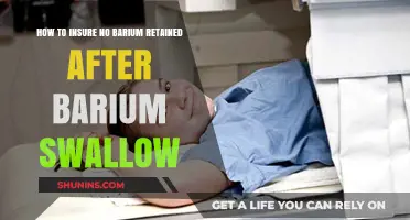 Ensuring Complete Barium Clearance After a Barium Swallow Test