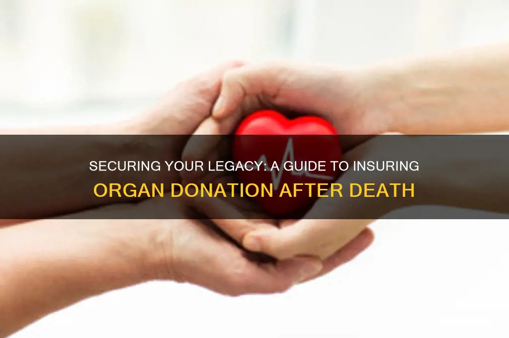 how to insure organ donation after death