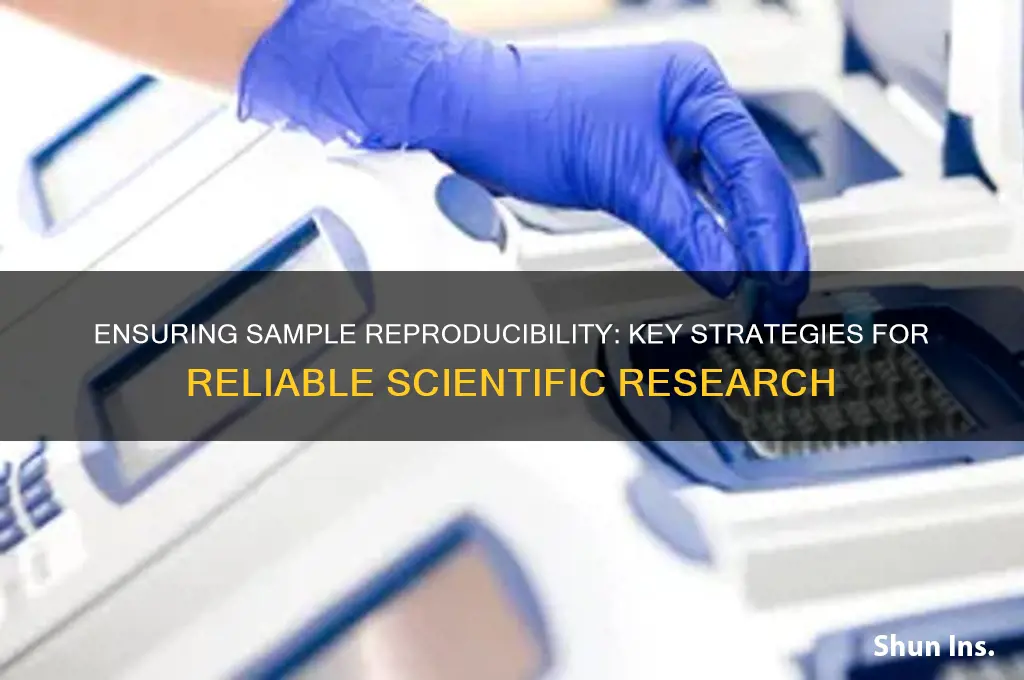 how to insure reproducibility of the sample