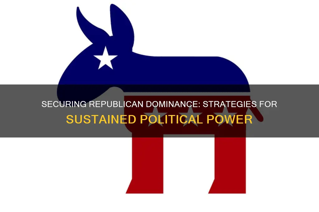 how to insure republican dominance