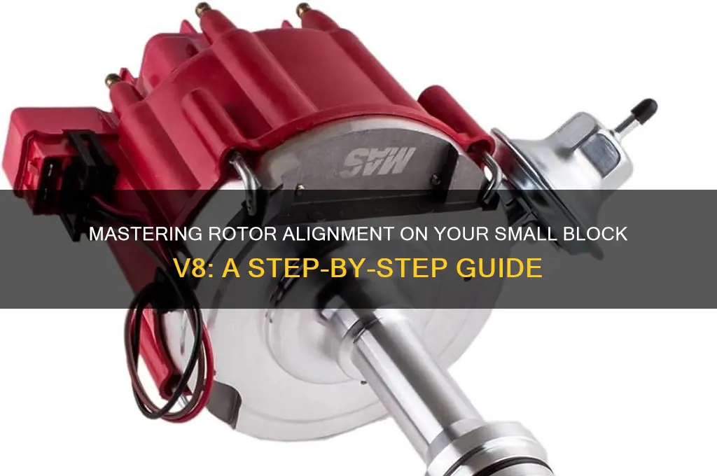 how to insure rotor aligned on small block v8