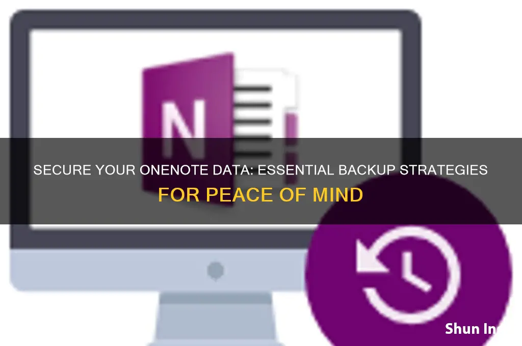 how to insure that one onote is backed up