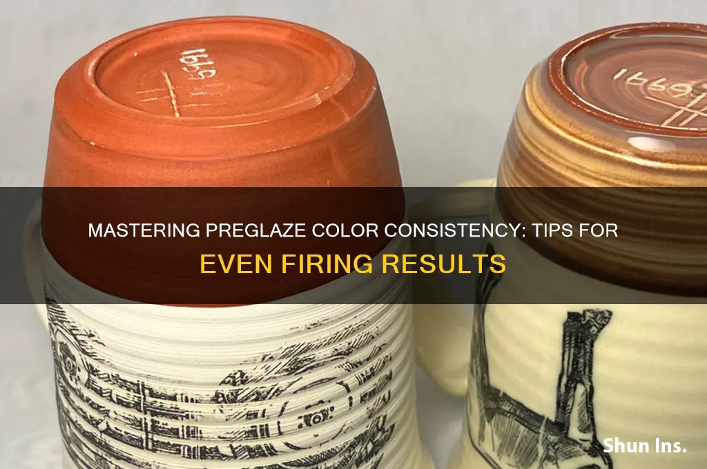 how to insure that preglaze colors fire evenly
