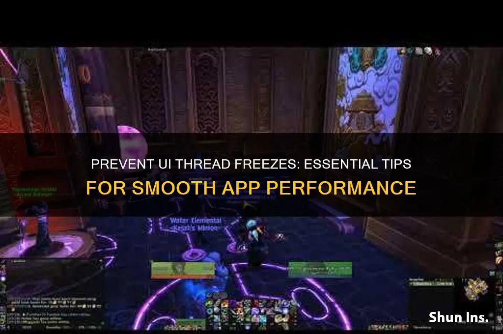 how to insure ui thread dont hong