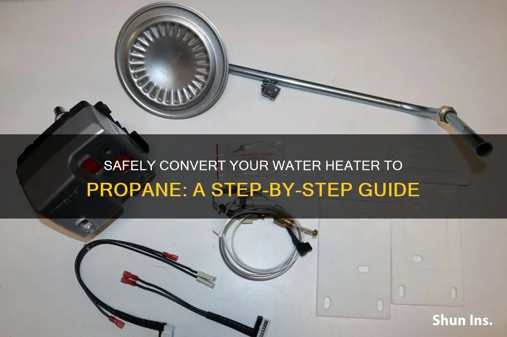 how to insure water heater has the propane conversion