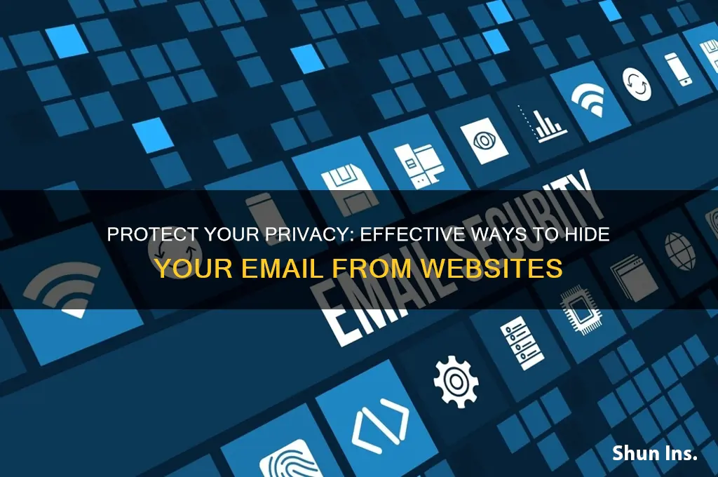 how to insure websites do not see my email address