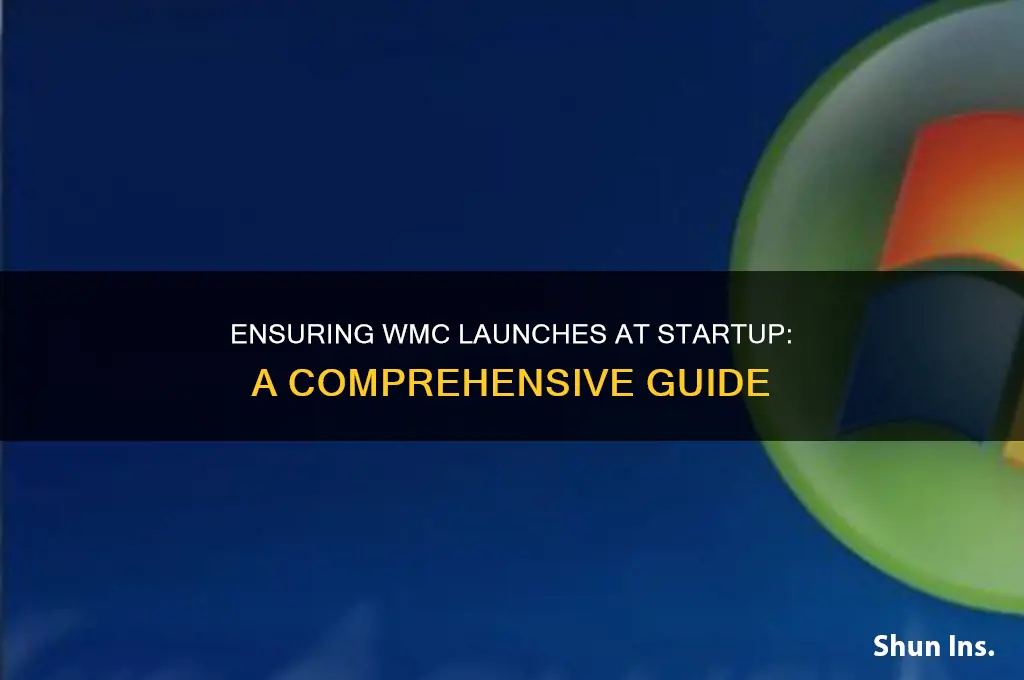 how to insure wmc is in startup