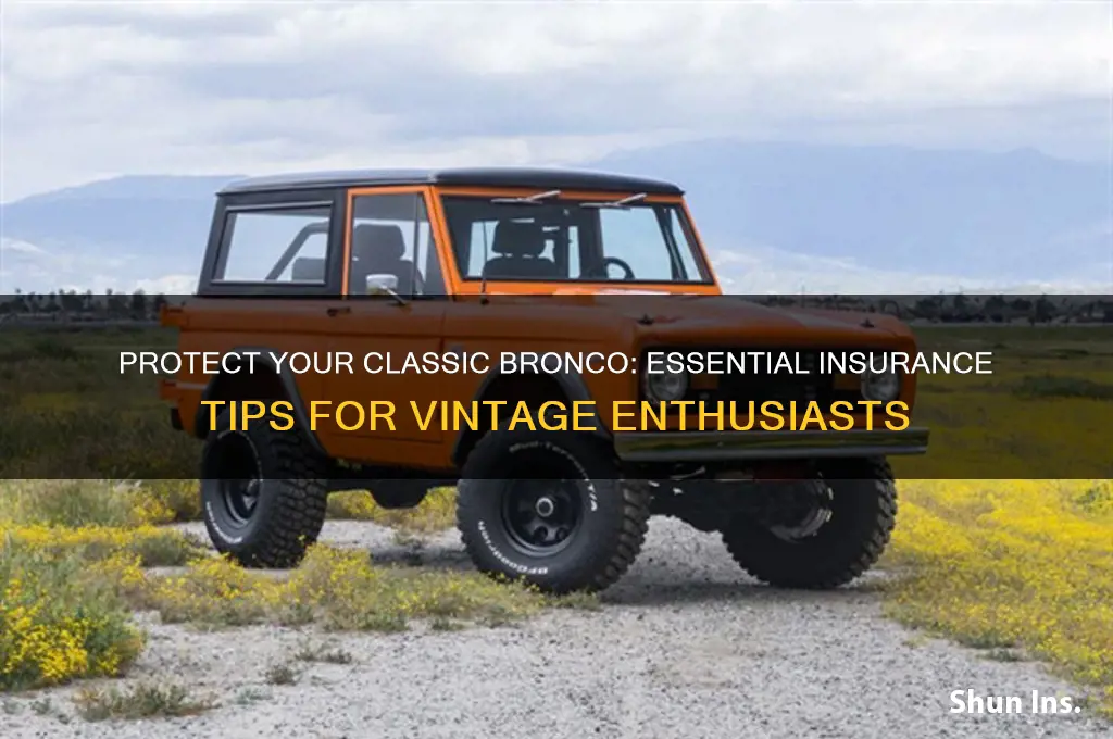 how to insure your classic bronco