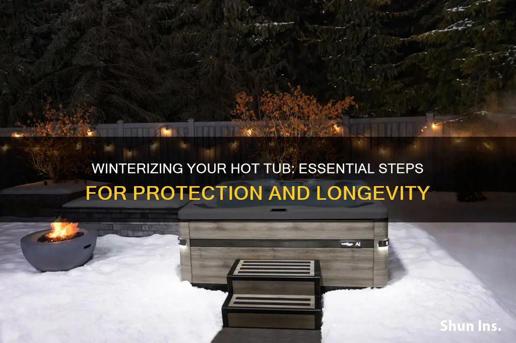 how to insure your hot tub is wenterized
