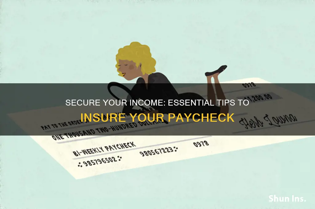 how to insure your paycheck