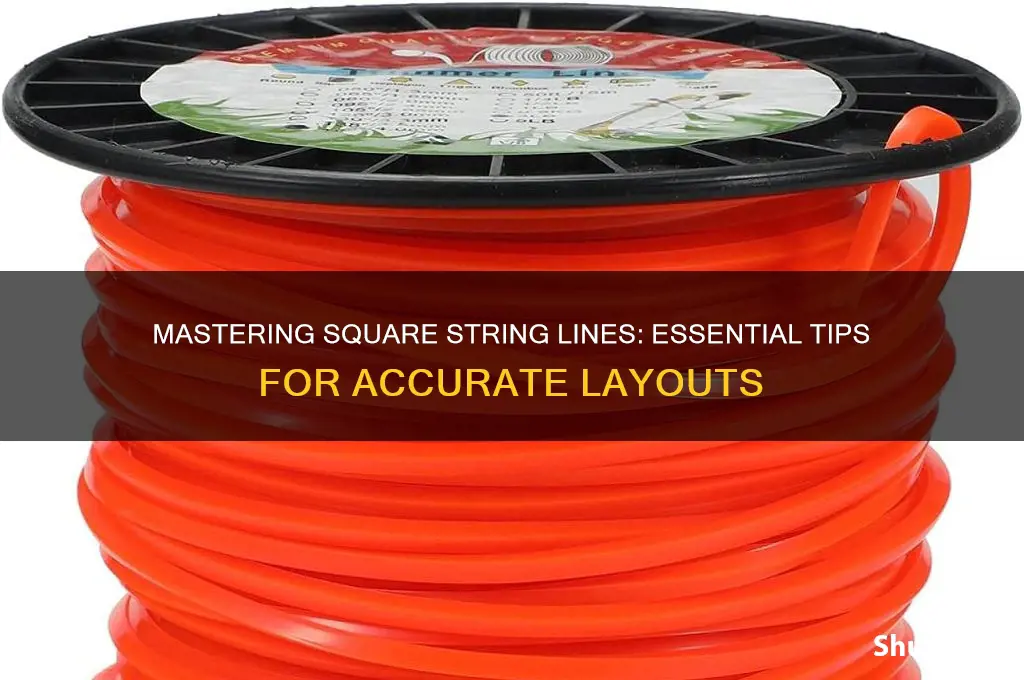 how to insure your string line is square