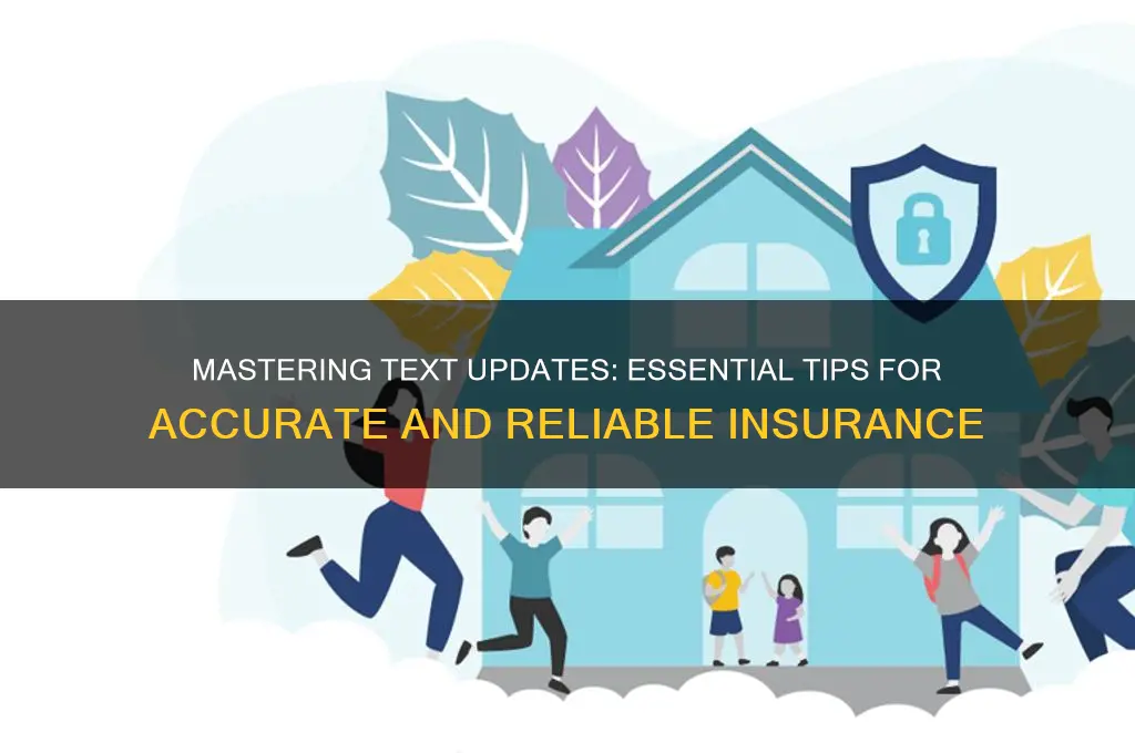 how to insure your text updates correctly