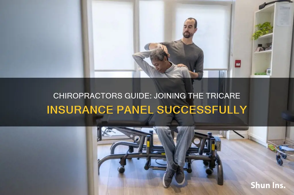 how to join tricare insurance panel as chiropractor