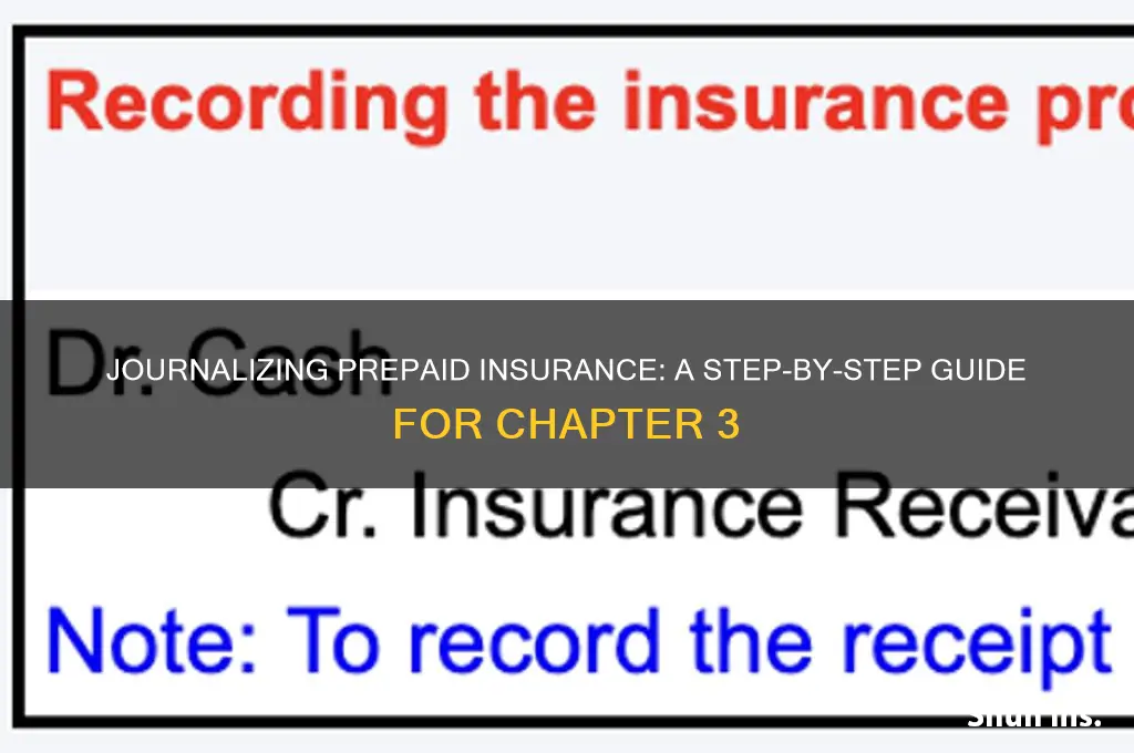 how to journalize prepaid insurance chapter 3