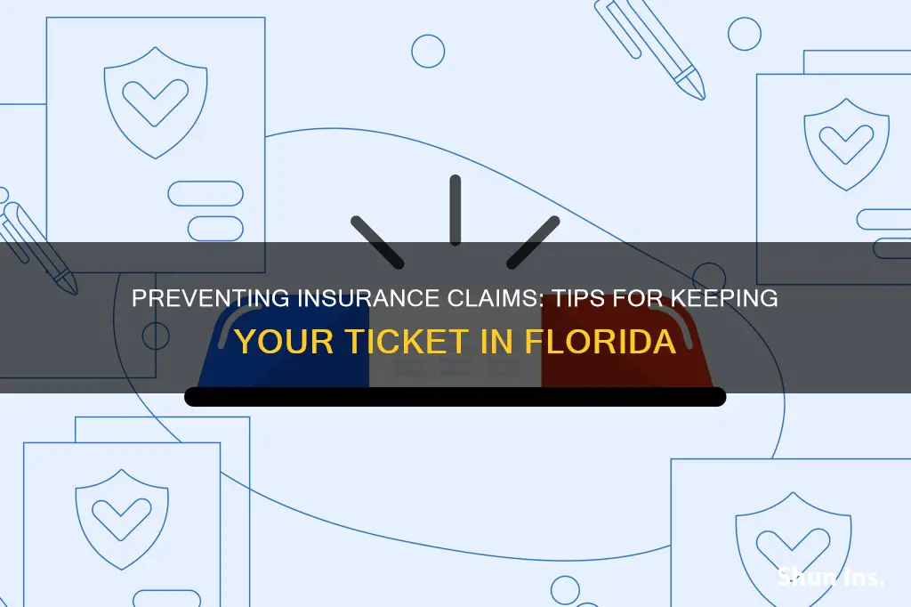 how to keep a ticket off insurance florida