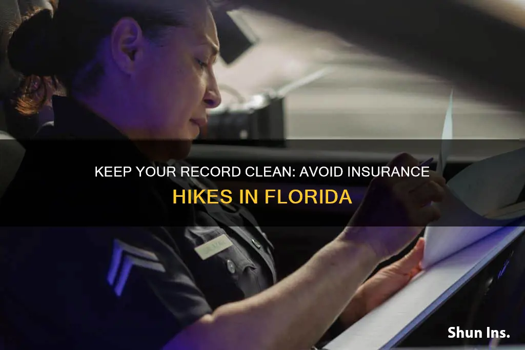 how to keep a ticket off insurance florida