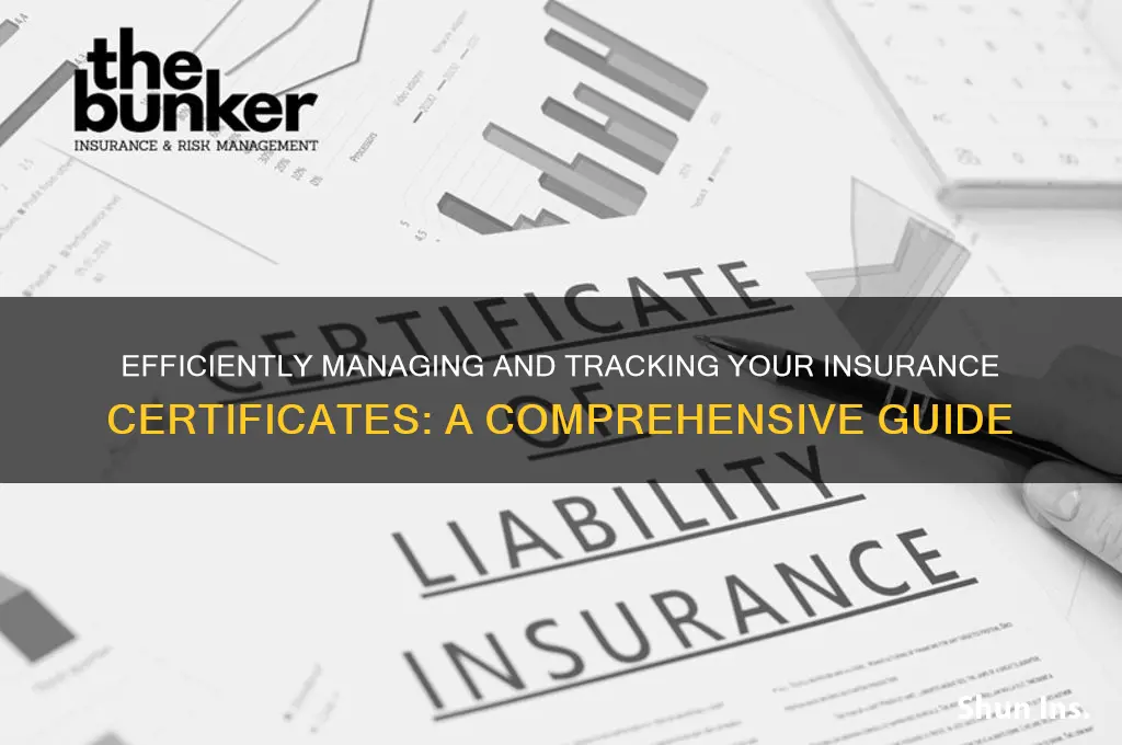 how to keep track of insurance certificates