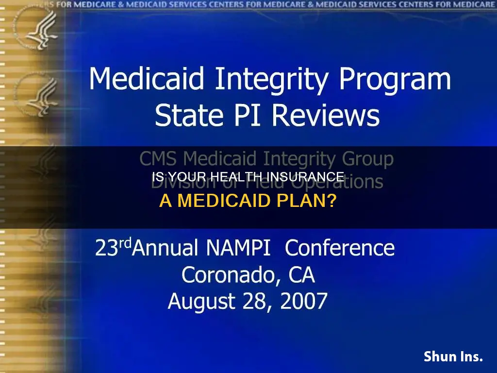how to know if health insurance is a medicaid plan