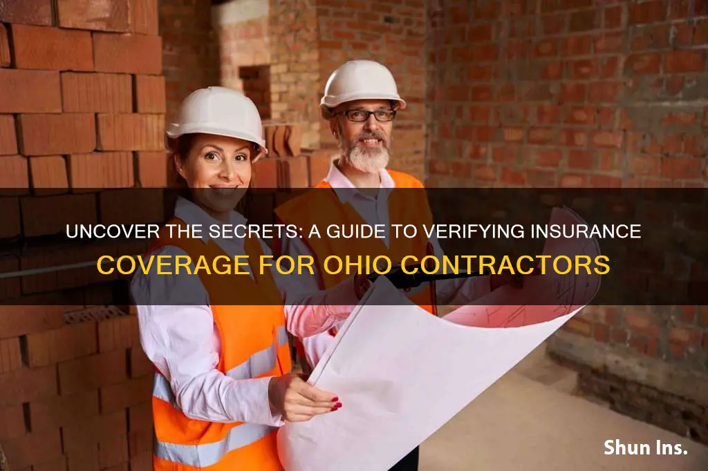 how to know in Ohio if contractor is fully insured