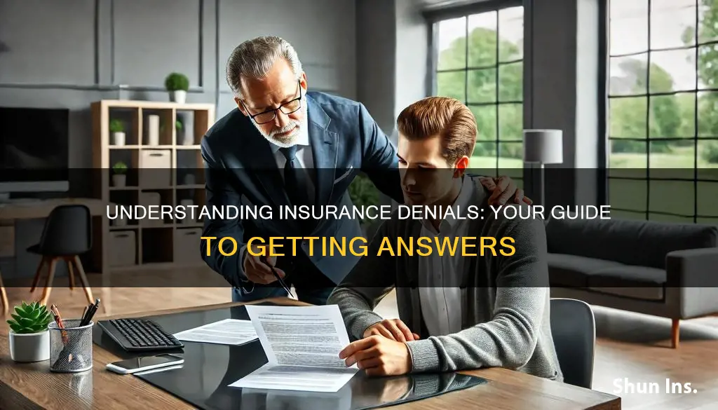 how to know why your insurance is being deniedd