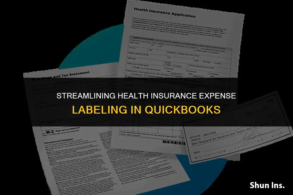 how to label health insurance expense quickbooks