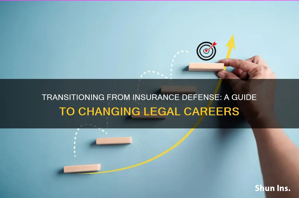 how to leave insurance defense