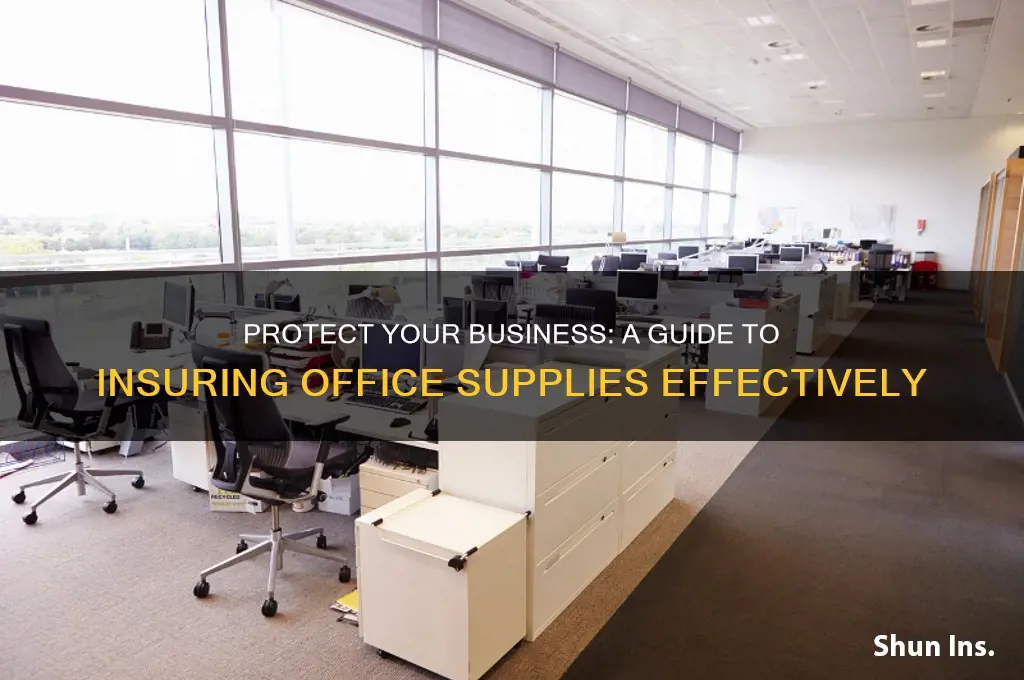 how to list office supplies on insurance