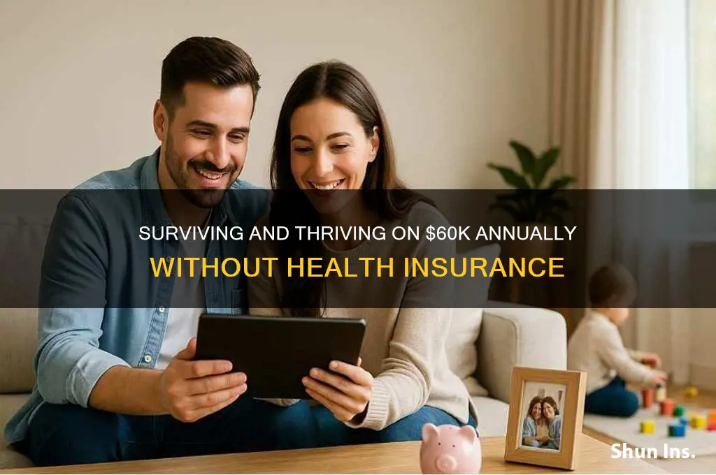 how to live on 60k with no insurance