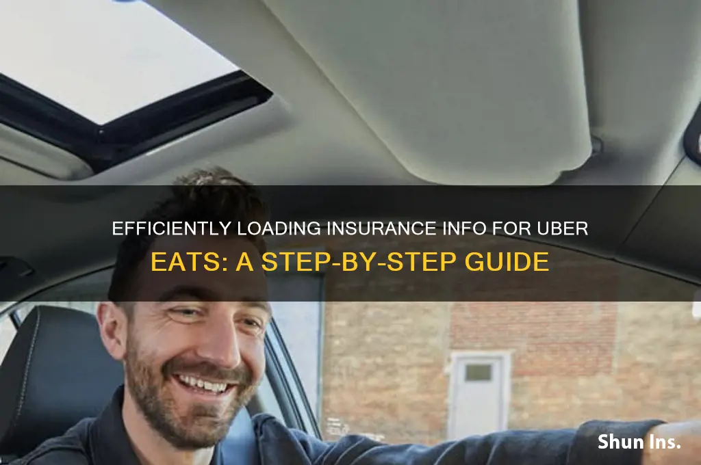 how to load insurance info for ubereats