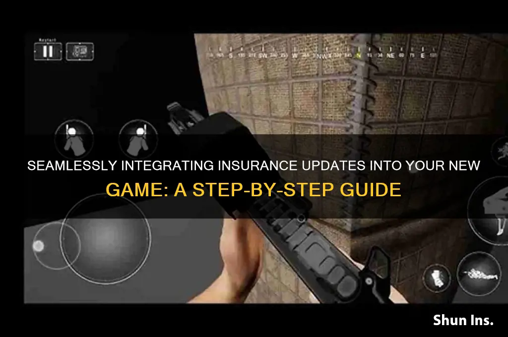 how to load insurance update onto new game