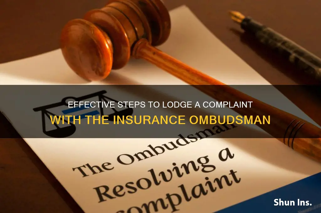 how to lodge complaint with insurance ombudsman