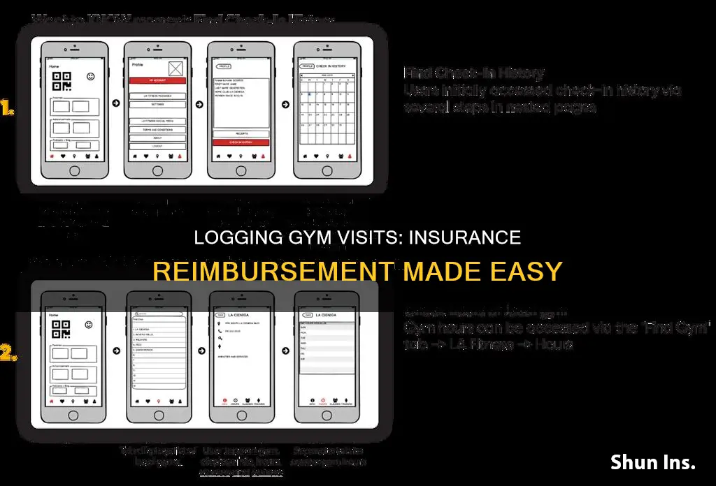 how to log gym check in for insurance refund