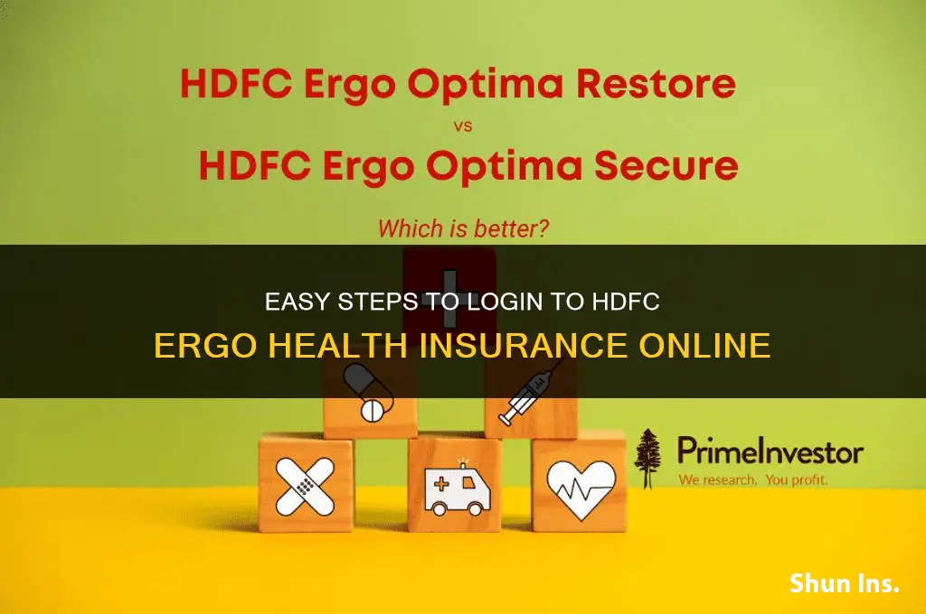 how to login hdfc ergo health insurance