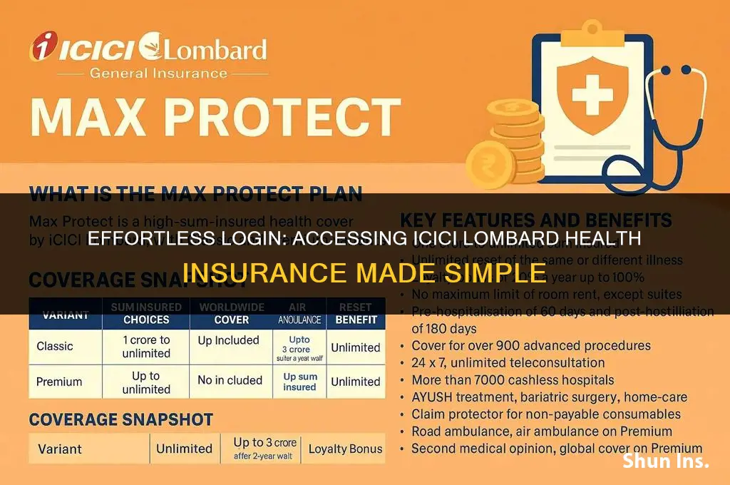 how to login icici lombard health insurance