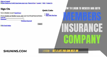 Logging into NC SECU AAA Auto Members Insurance