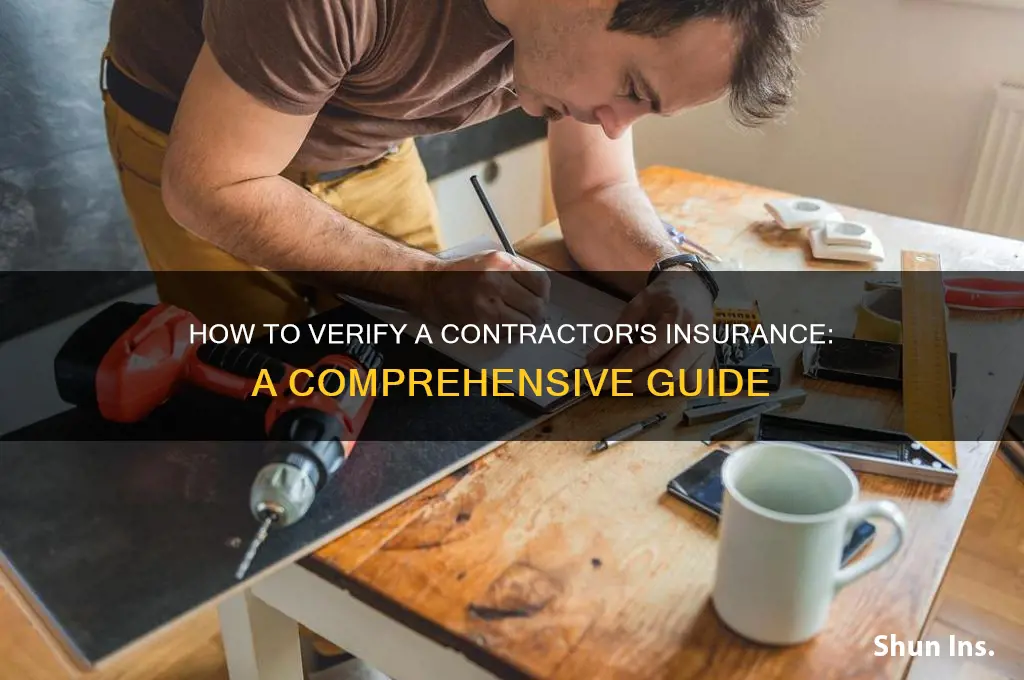 how to look up a contractors insurance
