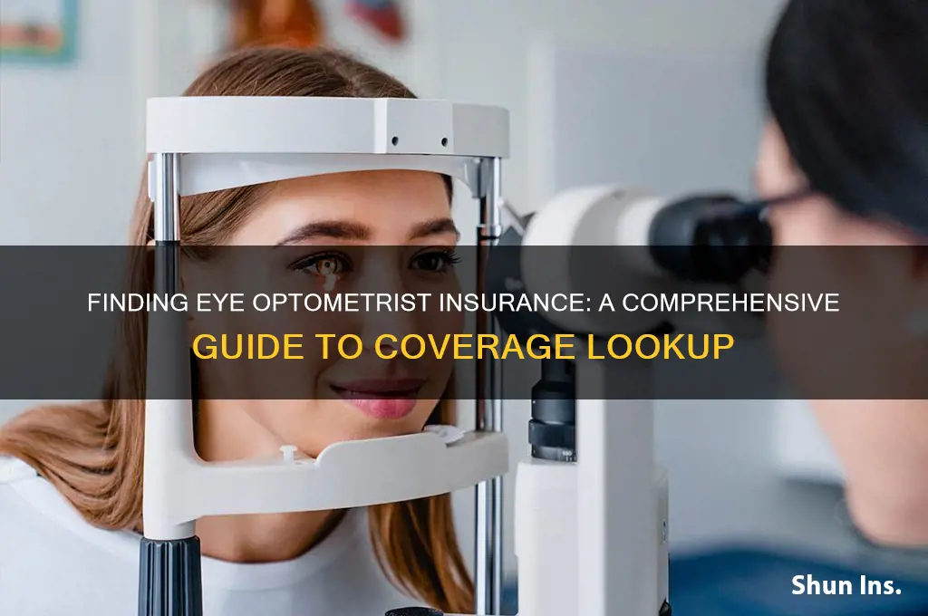 how to look up eye optometrist insurance