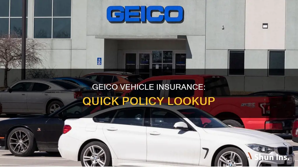 how to look up geico vehicle insurance