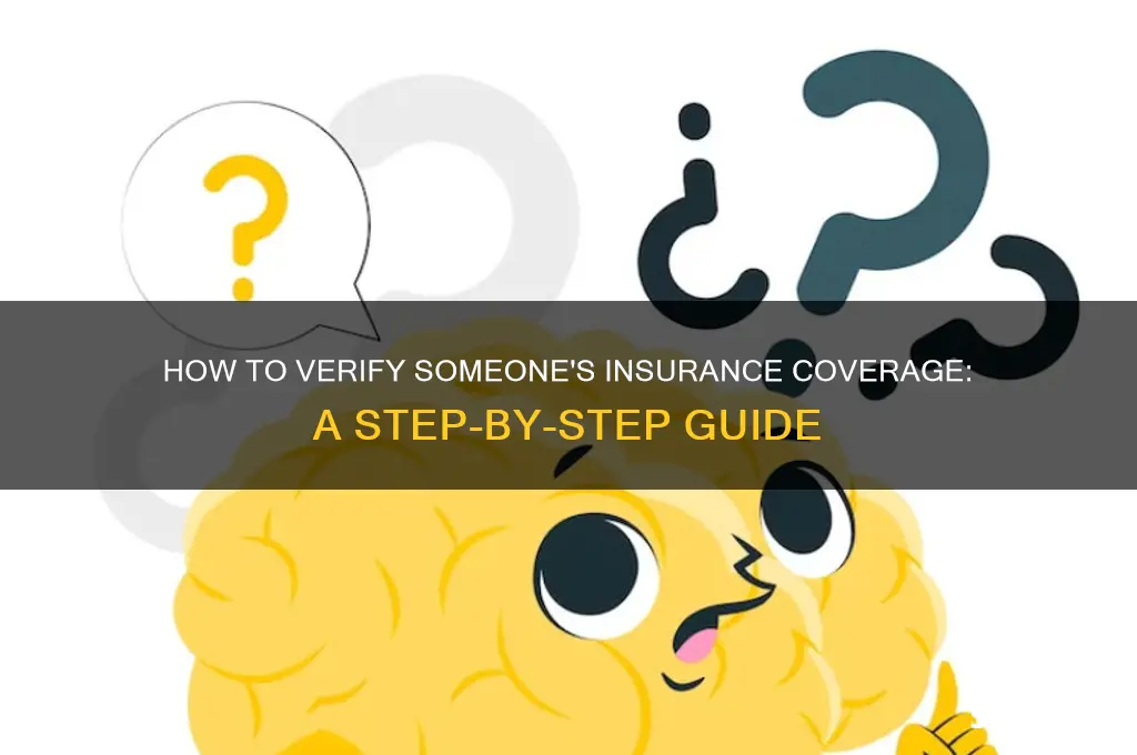 how to look up if someone has insurance or not