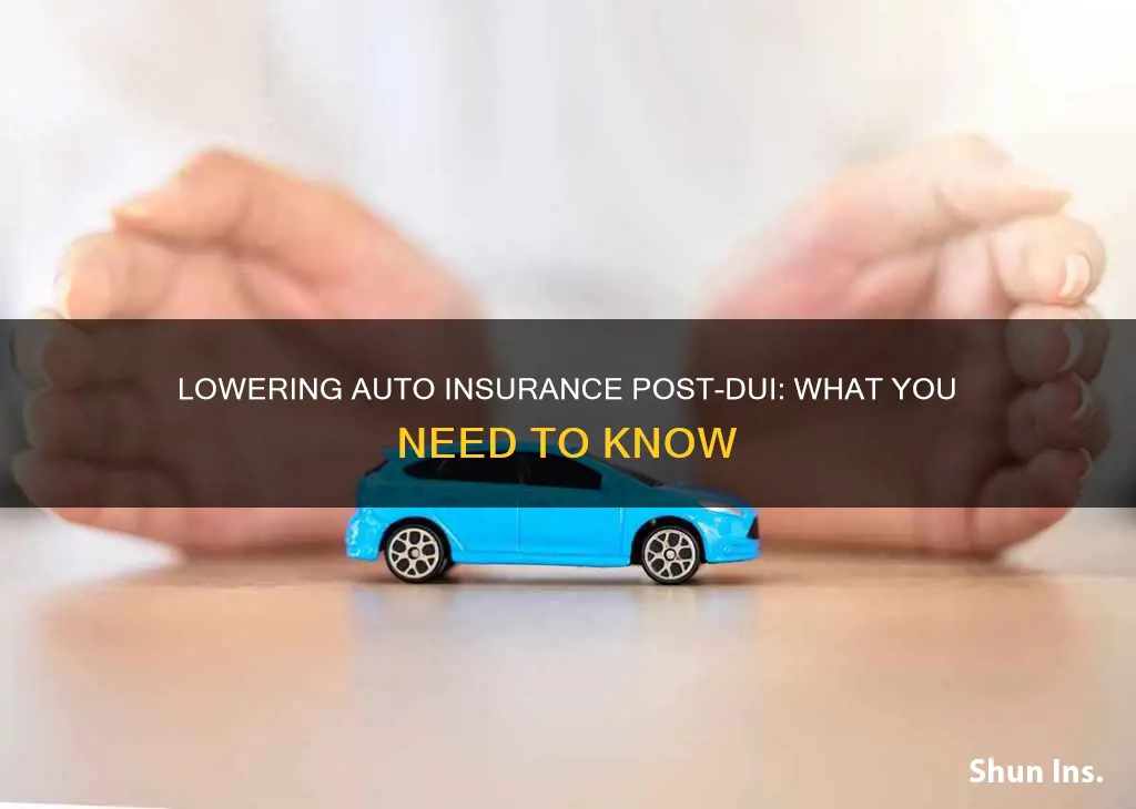 how to lower auto insurance after dui