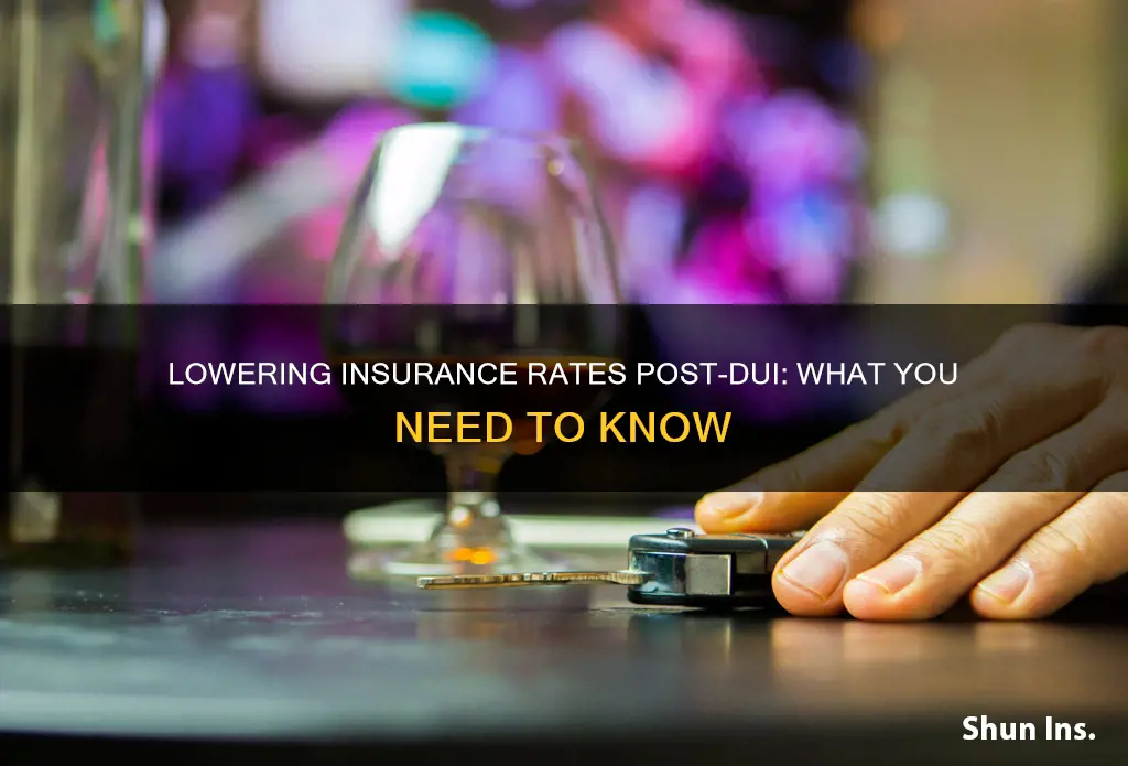 how to lower insurance rates after dui